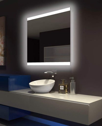 Kare LED Işıklı Ayna – Şık ve Minimal Tasarım Banyo Duvar Aynası