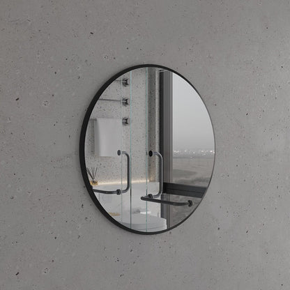 Modern Çerçeveli Yuvarlak Ayna – Minimalist Duvar Dekoru Banyo & Yatak Odası Aynası