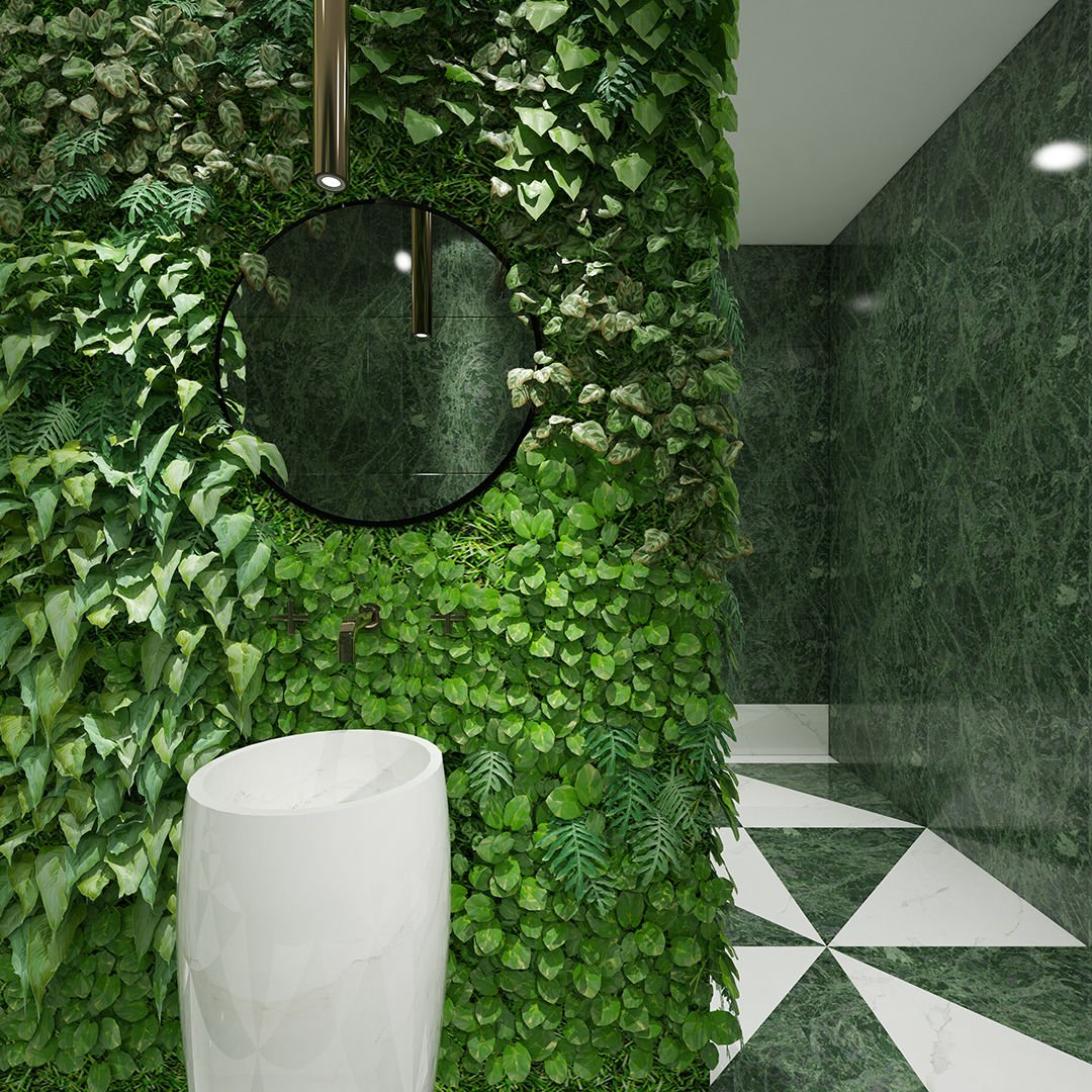 Modern Çerçeveli Yuvarlak Ayna – Minimalist Duvar Dekoru Banyo & Yatak Odası Aynası