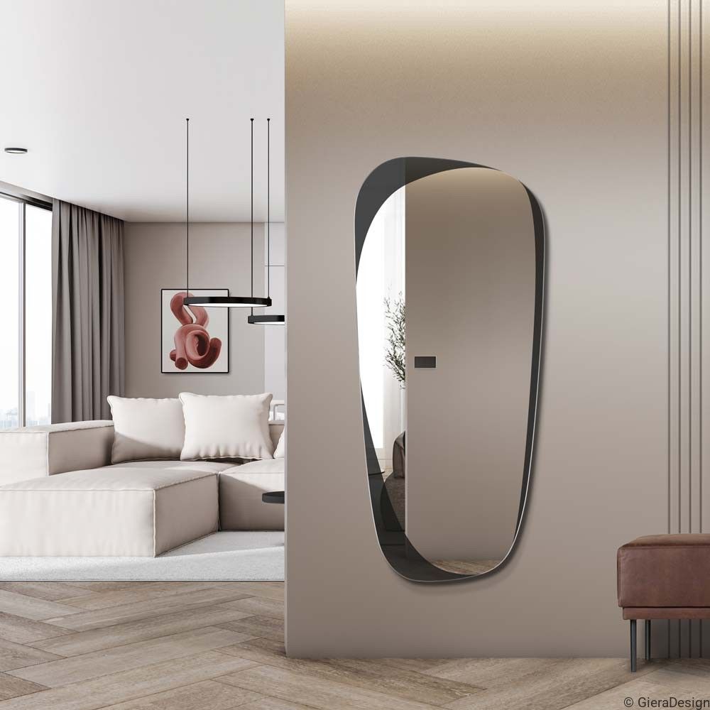 Modern Organik Form Dekoratif Duvar Aynası – Asimetrik Tasarım Banyo ve Salon Şekilli Ayna