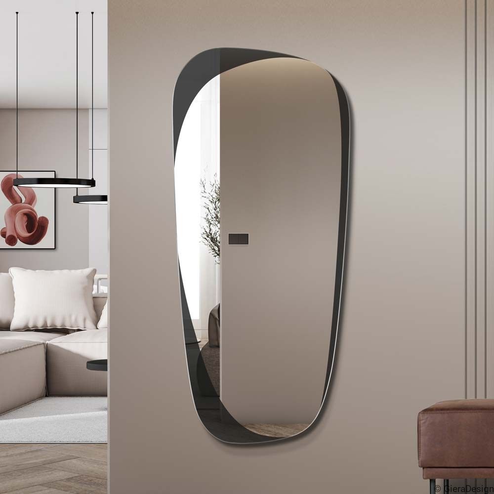 Modern Organik Form Dekoratif Duvar Aynası – Asimetrik Tasarım Banyo ve Salon Şekilli Ayna