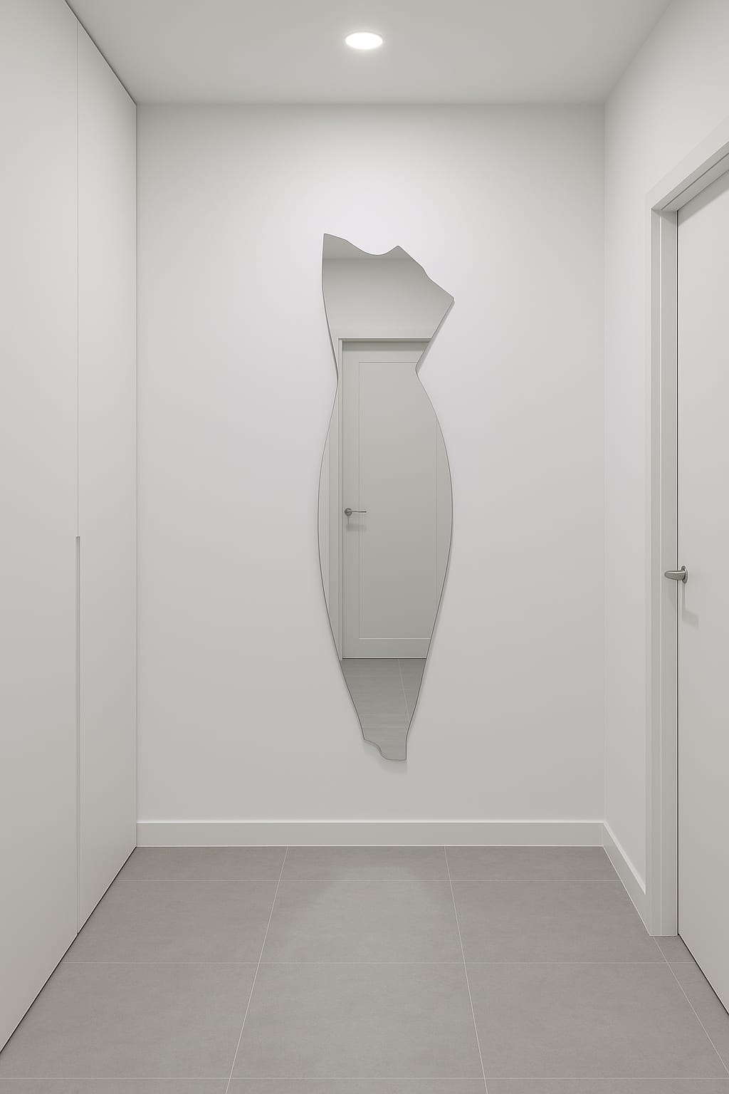 Dekoratif Ayna – Modern Dalgalı Tasarım Duvar Aynası (Trend Tam Boy Ayna)