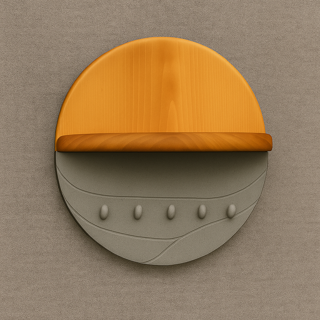 Ahşap Duvar Anahtarlık & Raflı Anahtar Askısı – Dekoratif Yuvarlak Ahşap Keyholder – Özel Ölçü Üretim