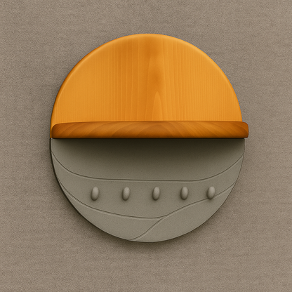 Ahşap Duvar Anahtarlık & Raflı Anahtar Askısı – Dekoratif Yuvarlak Ahşap Keyholder – Özel Ölçü Üretim