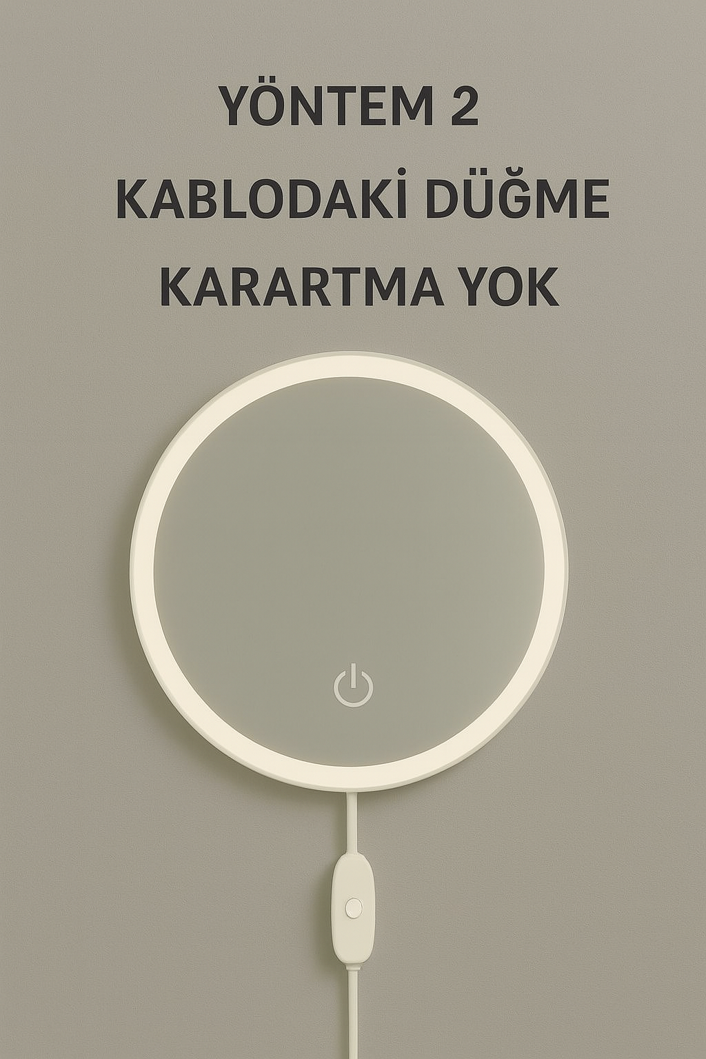 LED Işıklı Makyaj Aynası Masa Üstü, Ayarlanabilir Aydınlatmalı Modern Makyaj Aynası