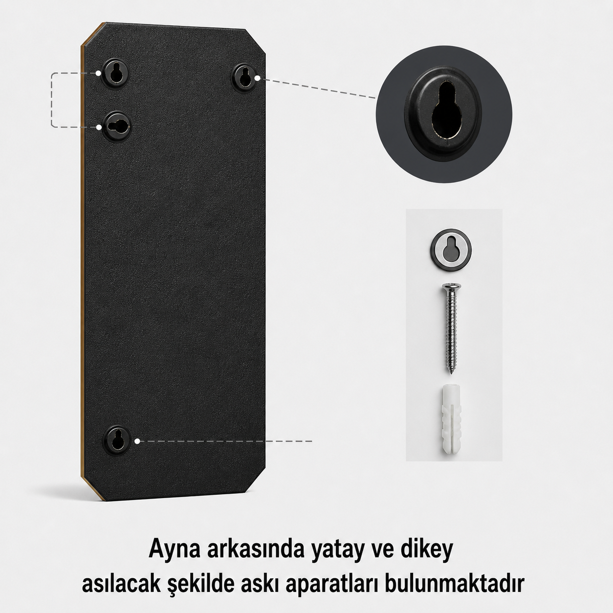 Modern Banyo Aynası 120x40 cm – Minimalist Dekoratif Duvar Aynası Modelleri