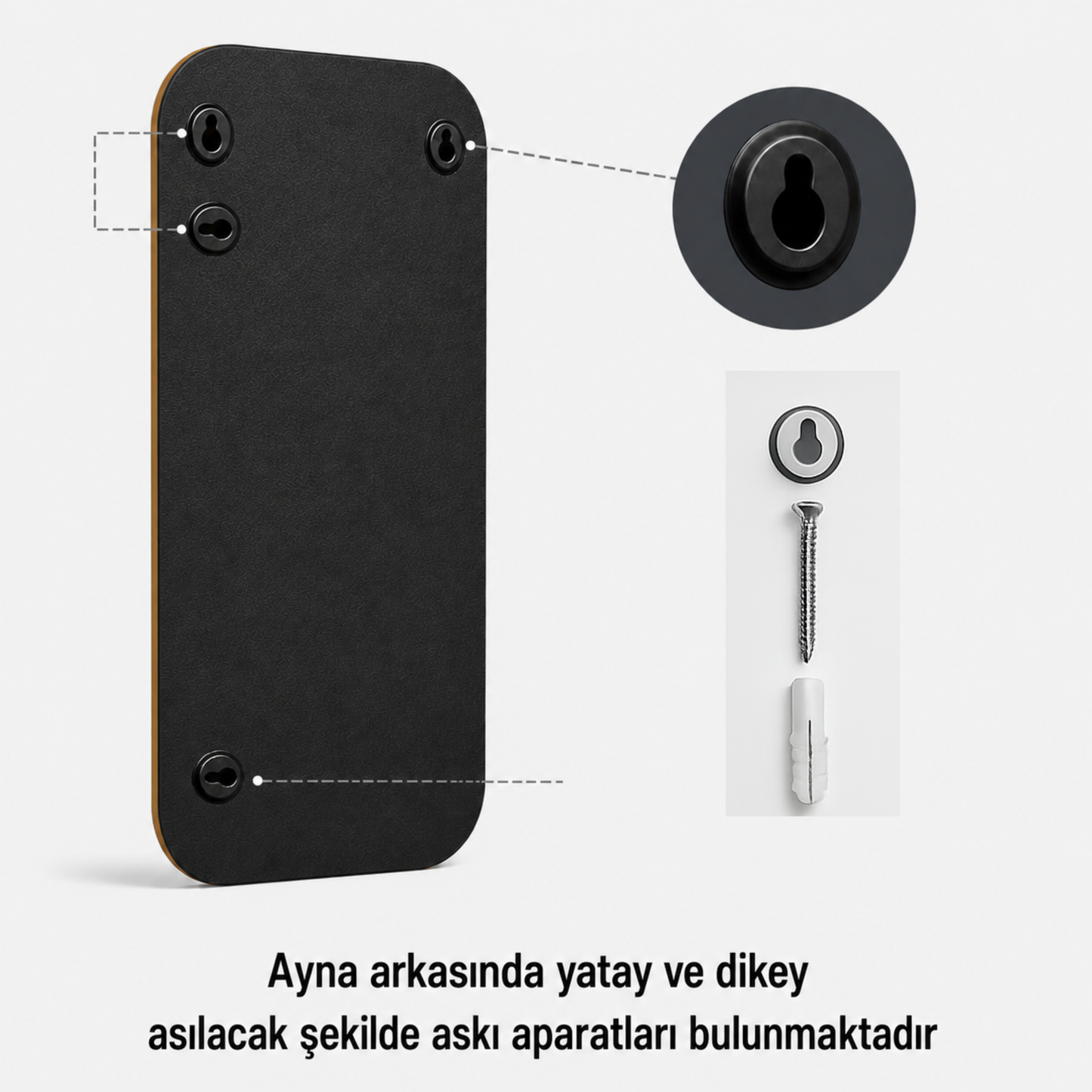 Modern Oval Boy Aynası 40x120 cm – Minimalist Çerçeveli Dekoratif Duvar Aynası 2026 Trend