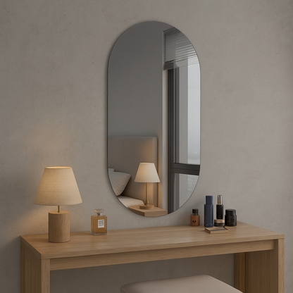 Modern Kavisli Boy Aynası – Dekoratif Arch Duvar Aynası, Tam Boy Minimalist Ayna Modeli