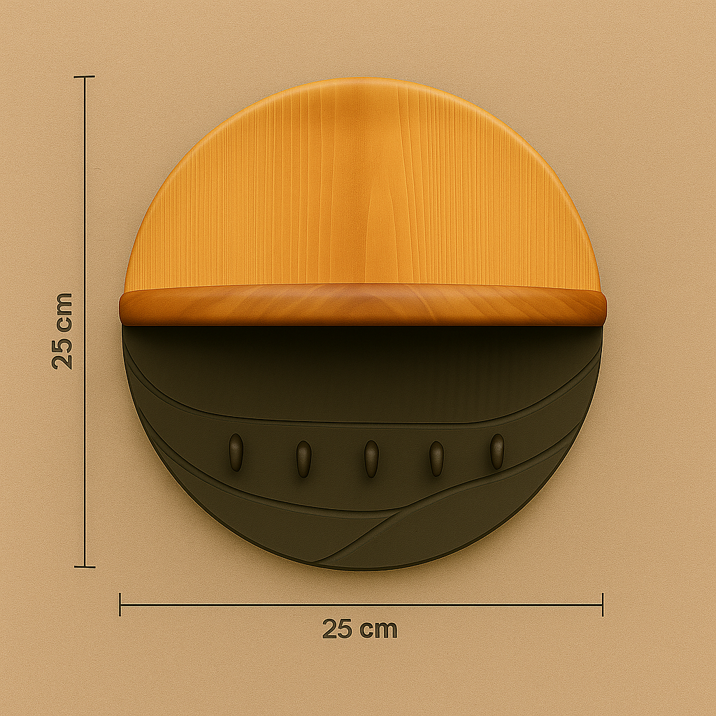 Ahşap Duvar Anahtarlık & Raflı Anahtar Askısı – Dekoratif Yuvarlak Ahşap Keyholder – Özel Ölçü Üretim