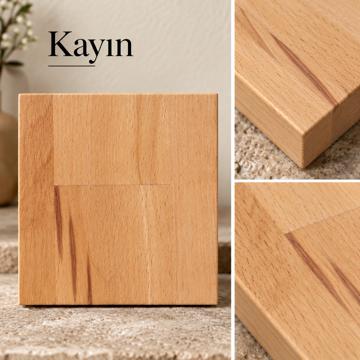 Ahşap Duvar Apliği - El Yapımı Modern LED Duvar Lambası, Yukarı Aşağı Işık Veren Minimalist Ahşap Aydınlatma, Salon, Yatak Odası ve Koridor İçin Dekoratif Aplik