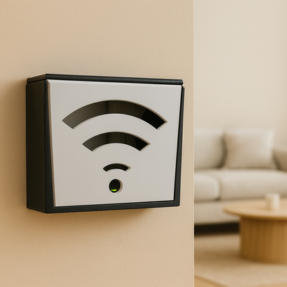 Ahşap WiFi Modem Kutusu – Duvar Tipi Kablo Gizleyici &amp; Router Saklama Kutusu – Dekoratif Modem Koruma Kabini