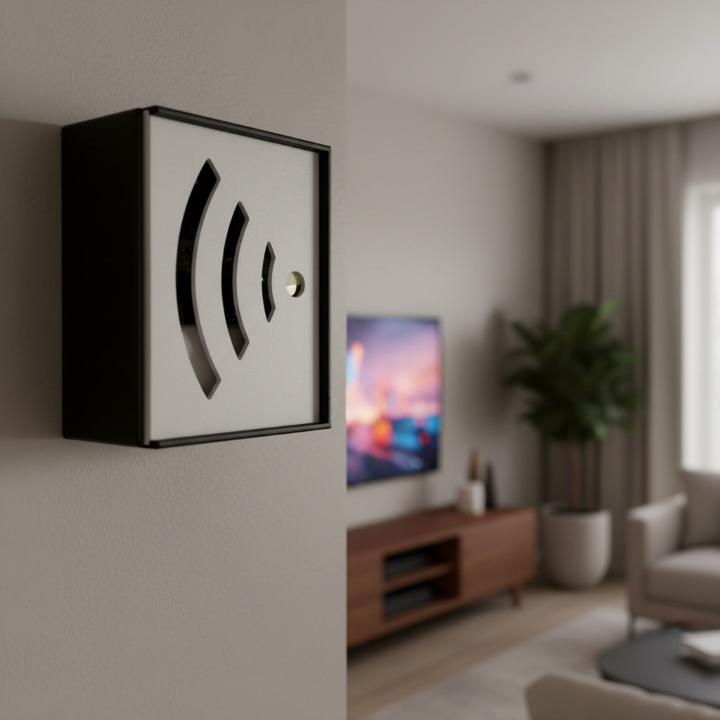 Ahşap WiFi Modem Kutusu – Duvar Tipi Kablo Gizleyici &amp; Router Saklama Kutusu – Dekoratif Modem Koruma Kabini