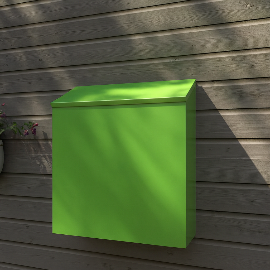 Modern Metal Posta Kutusu ve Dış Kapı Numara Tabelası – 30×33×10 cm | Su Geçirmez, Dayanıklı, Renk Seçenekli