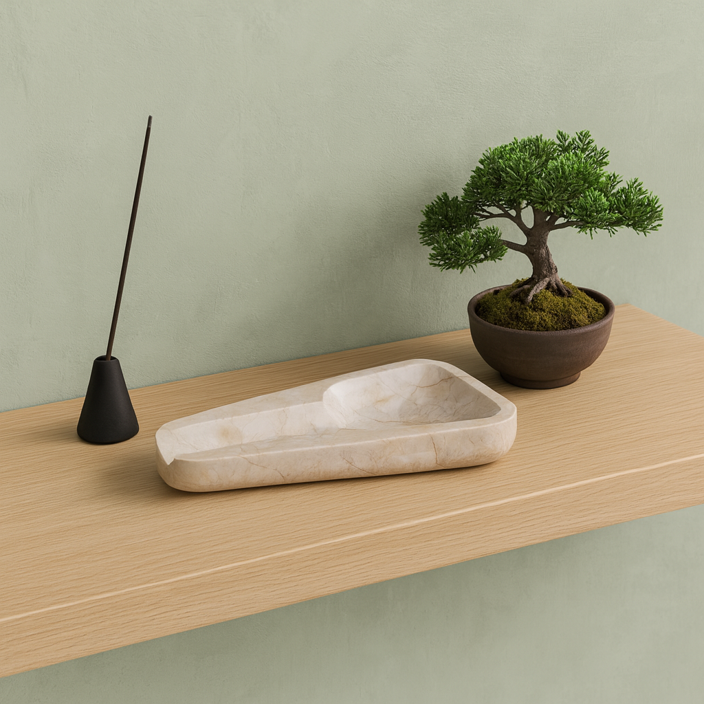 Doğal Mermer Puro Küllüğü – El Yapımı Lüks Mermer Ashtray