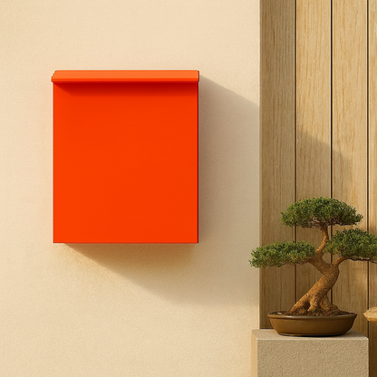 Modern Metal Posta Kutusu ve Dış Kapı Numara Tabelası – 30×33×10 cm | Su Geçirmez, Dayanıklı, Renk Seçenekli