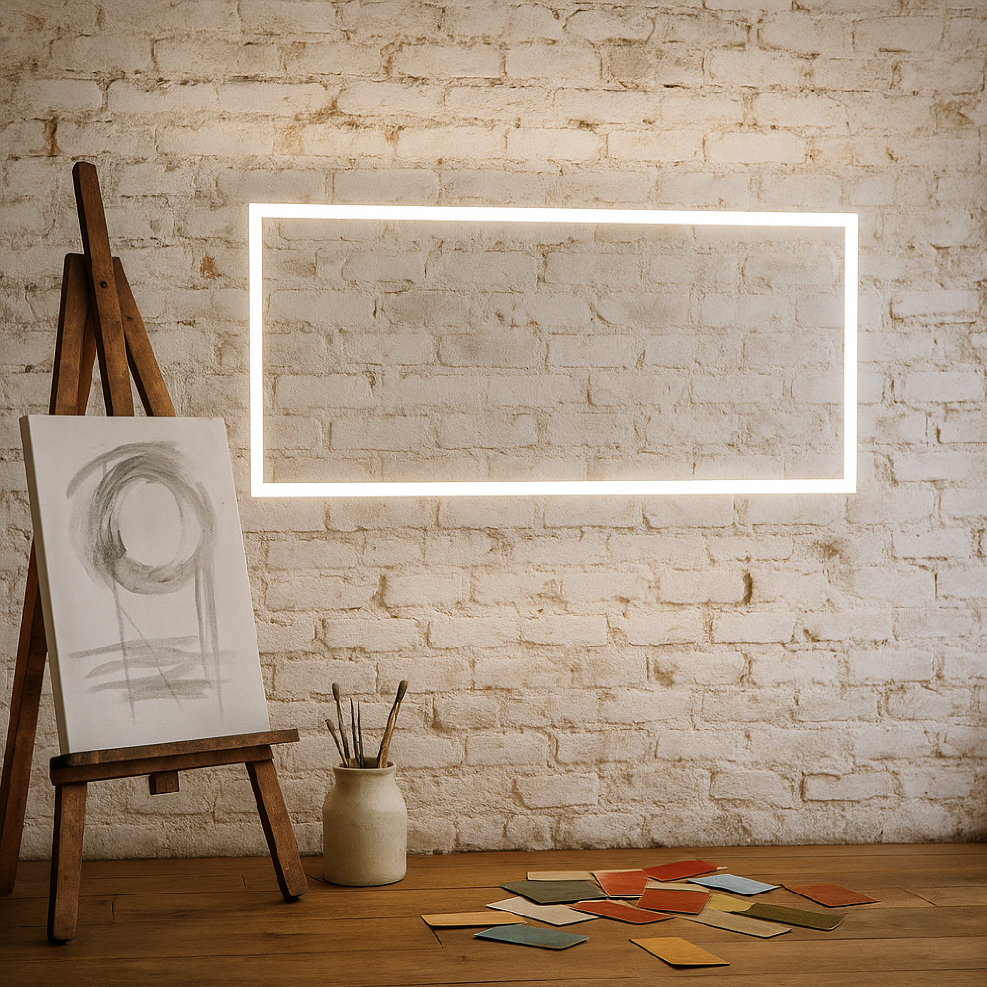 Büyük LED Işıklı Dikdörtgen Banyo Aynası – Modern Çerçevesiz Tasarım, Touch ve Duvar Anahtarlı