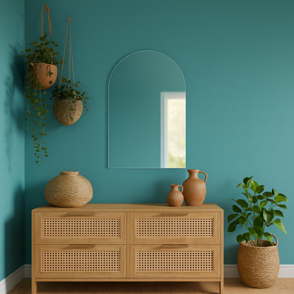 Modern LED Işıklı Kemer Banyo Aynası – Arkadan Aydınlatmalı Arch Ayna, Minimalist ve Şık Banyo Dekoru