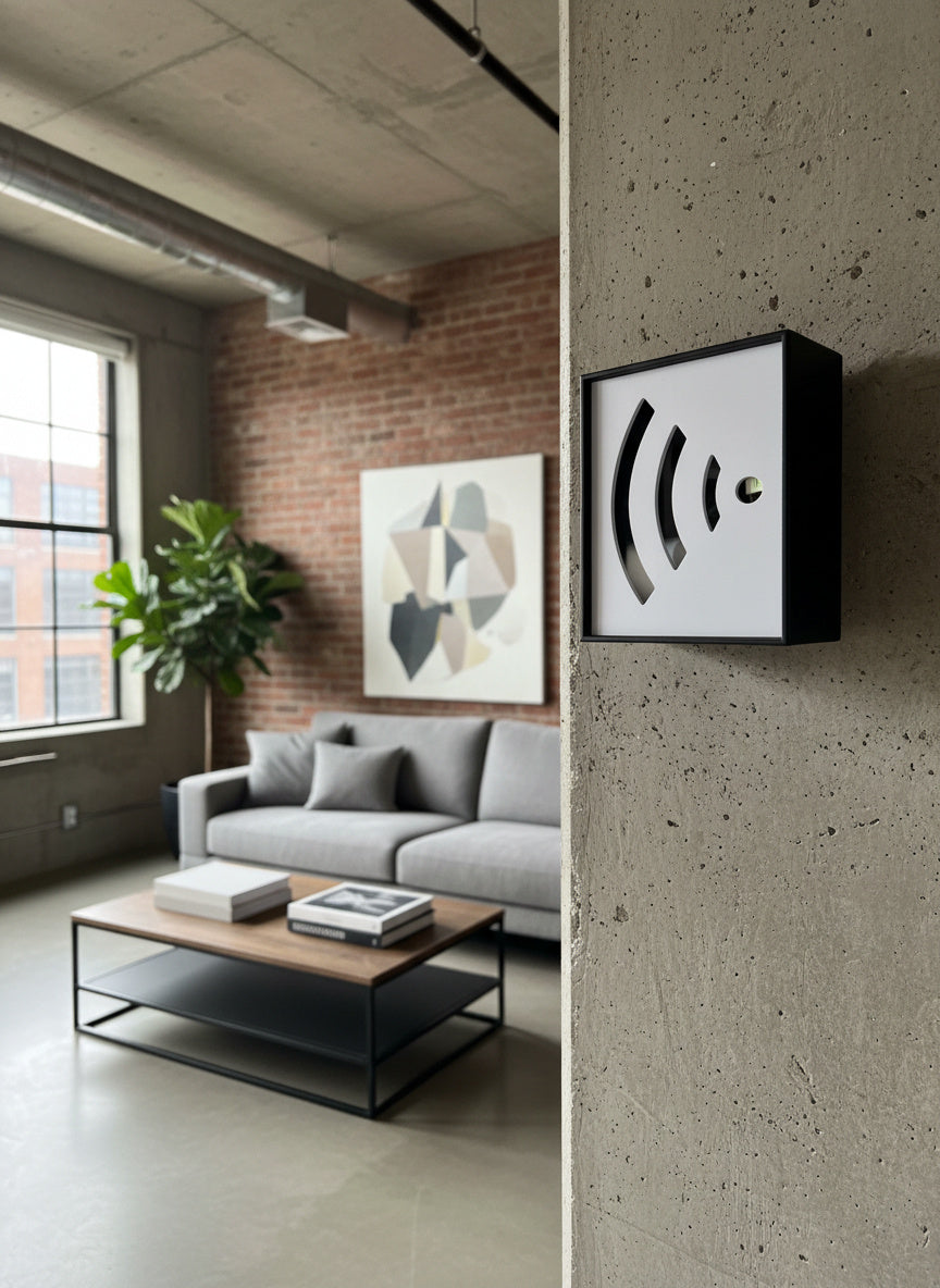 Ahşap WiFi Modem Kutusu – Duvar Tipi Kablo Gizleyici &amp; Router Saklama Kutusu – Dekoratif Modem Koruma Kabini