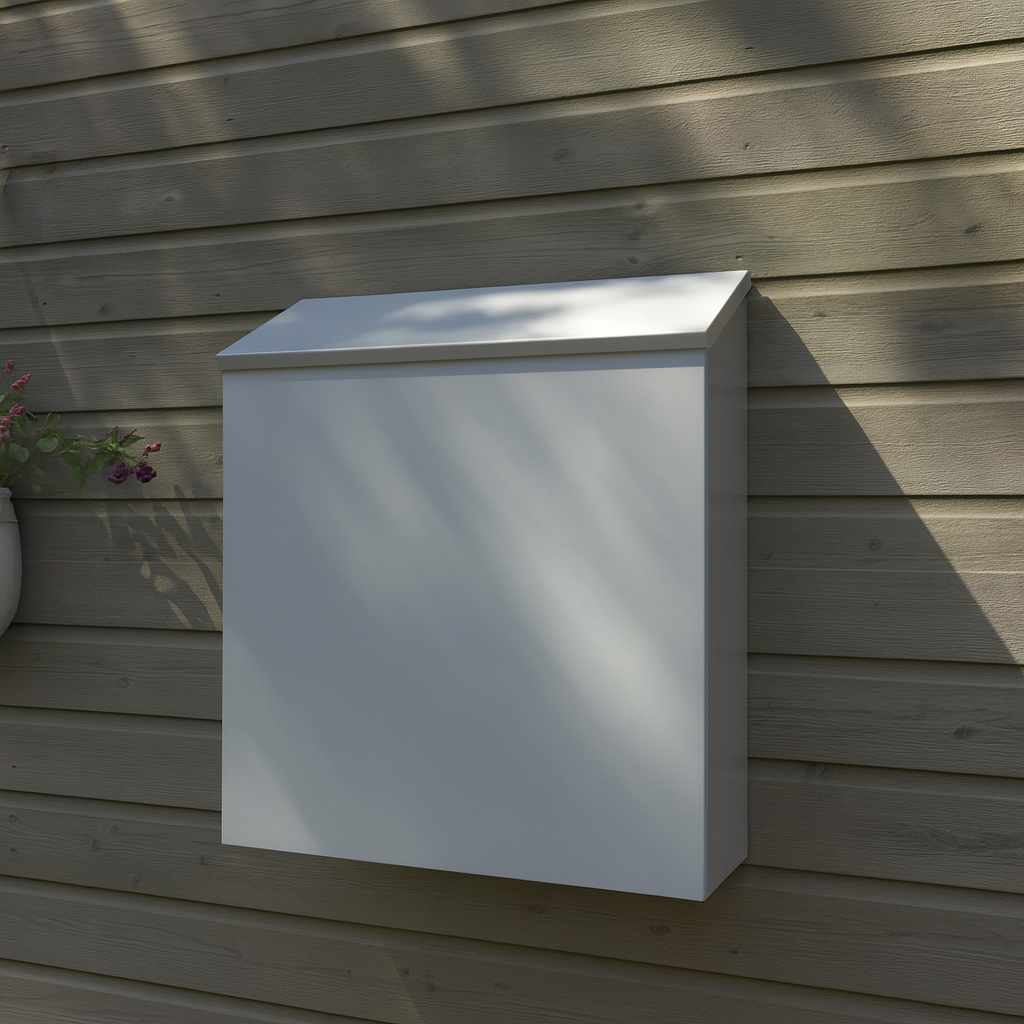 Modern Metal Posta Kutusu ve Dış Kapı Numara Tabelası – 30×33×10 cm | Su Geçirmez, Dayanıklı, Renk Seçenekli