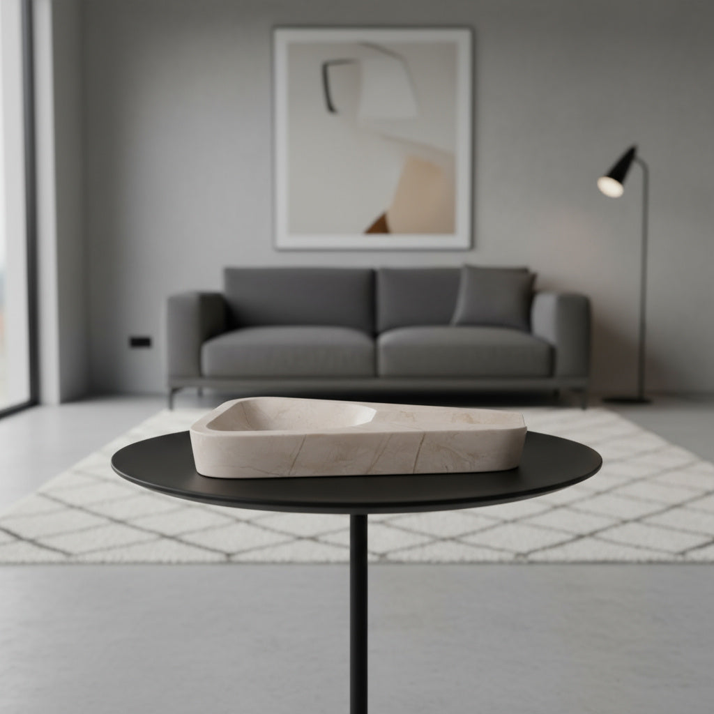 Doğal Mermer Puro Küllüğü – El Yapımı Lüks Mermer Ashtray