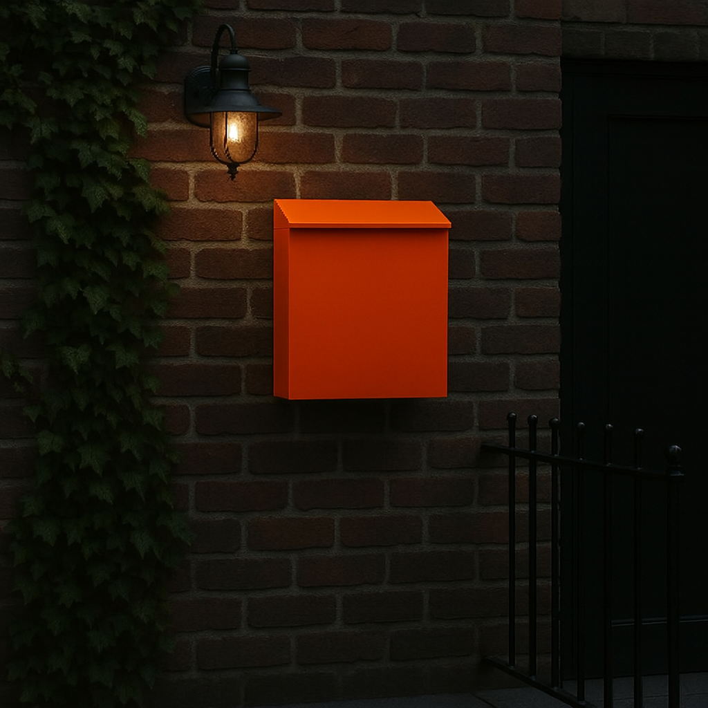 Modern Metal Posta Kutusu ve Dış Kapı Numara Tabelası – 30×33×10 cm | Su Geçirmez, Dayanıklı, Renk Seçenekli