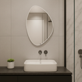 Modern Asimetrik Dekoratif Ayna – Organik Tasarım Çerçeveli Banyo ve Salon Duvar Aynası