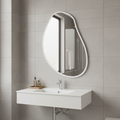 Modern Düzensiz Organik Form Duvar Aynası – Çerçeveli Dekoratif Banyo ve Salon Ayna Modeli