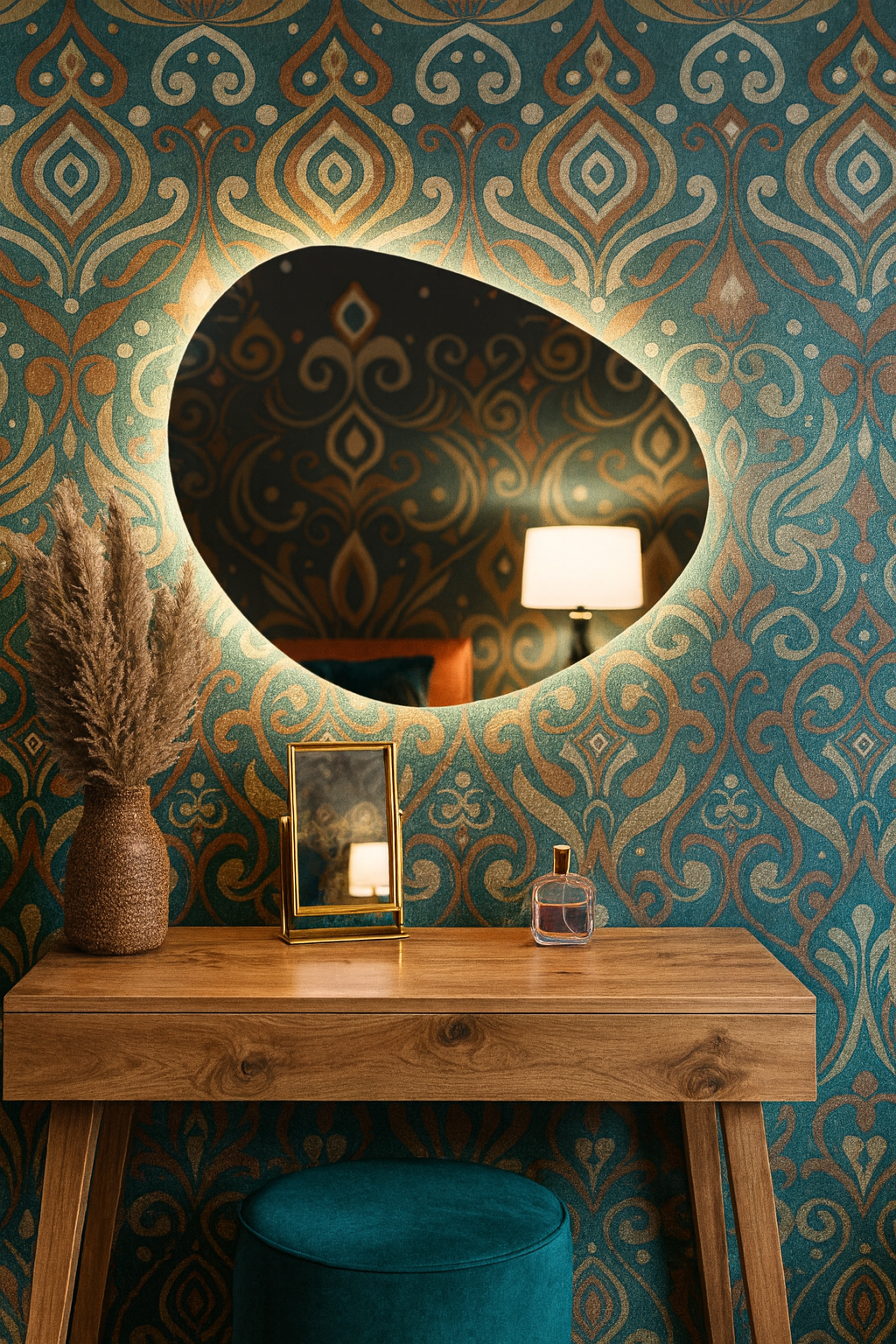 Modern LED Aydınlatmalı Duvar Aynası – Banyo, Yatak Odası ve Antre Dekorasyonu için Şık Tasarım