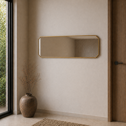 Modern Banyo Aynası 120x40 cm – Minimalist Dekoratif Duvar Aynası Modelleri