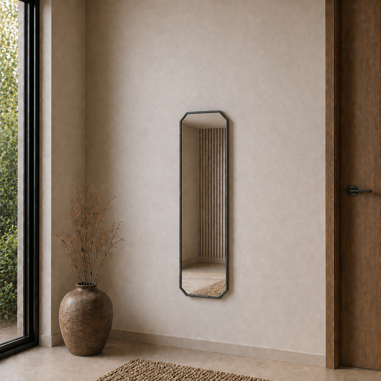 Modern Banyo Aynası 120x40 cm – Minimalist Dekoratif Duvar Aynası Modelleri
