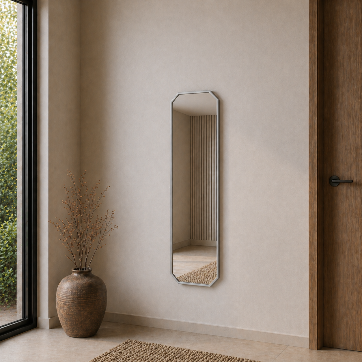 Modern Banyo Aynası 120x40 cm – Minimalist Dekoratif Duvar Aynası Modelleri