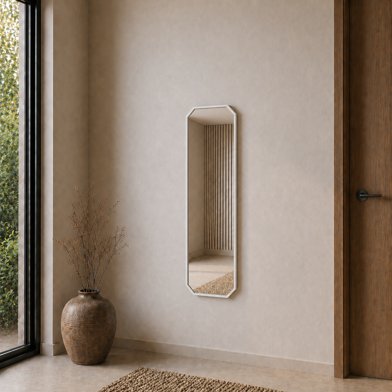 Modern Banyo Aynası 120x40 cm – Minimalist Dekoratif Duvar Aynası Modelleri