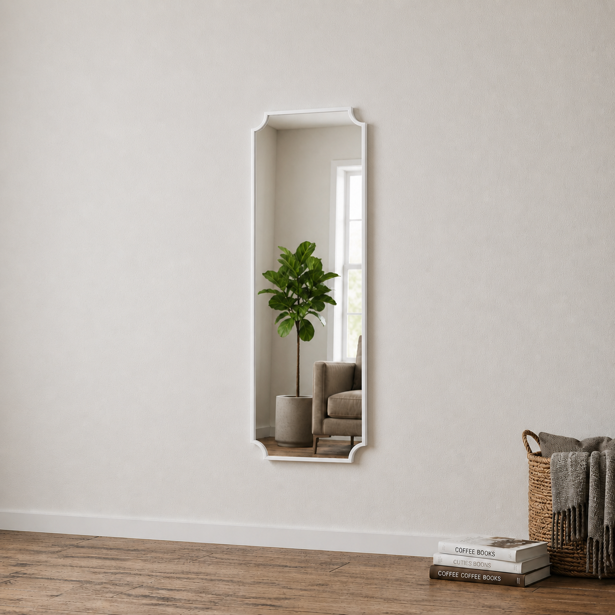 Modern Boy Aynası 40x120 cm – Minimalist Çerçeveli Dekoratif Duvar Aynası 2026 Trend