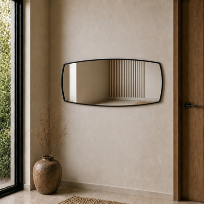 Modern Organik Form Banyo Aynası 40x120 cm – Asimetrik Minimalist Dekoratif Duvar Aynası