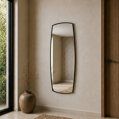 Modern Organik Form Banyo Aynası 40x120 cm – Asimetrik Minimalist Dekoratif Duvar Aynası
