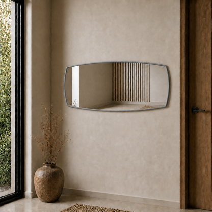 Modern Organik Form Banyo Aynası 40x120 cm – Asimetrik Minimalist Dekoratif Duvar Aynası