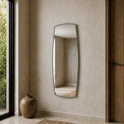 Modern Organik Form Banyo Aynası 40x120 cm – Asimetrik Minimalist Dekoratif Duvar Aynası