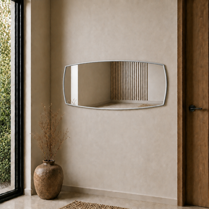 Modern Organik Form Banyo Aynası 40x120 cm – Asimetrik Minimalist Dekoratif Duvar Aynası