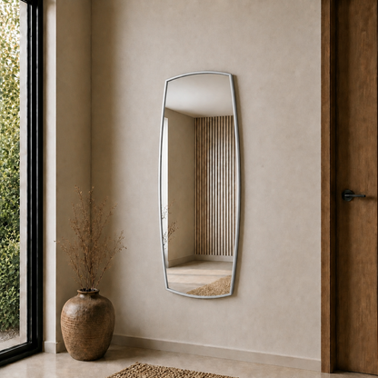 Modern Organik Form Banyo Aynası 40x120 cm – Asimetrik Minimalist Dekoratif Duvar Aynası