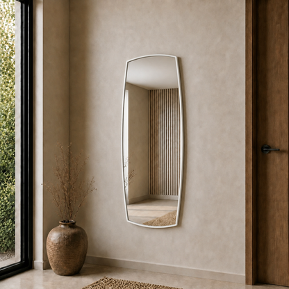 Modern Organik Form Banyo Aynası 40x120 cm – Asimetrik Minimalist Dekoratif Duvar Aynası