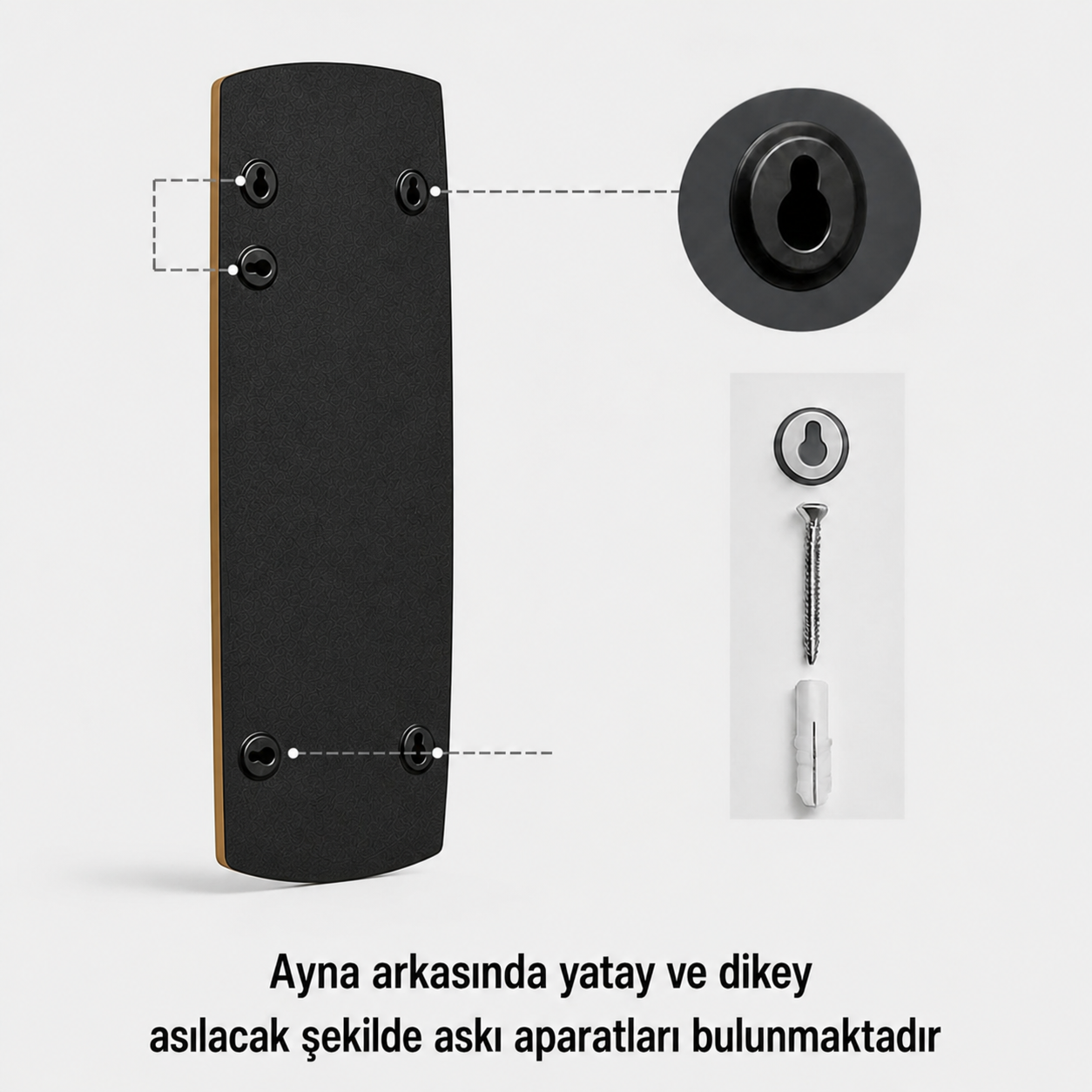 Modern Organik Form Banyo Aynası 40x120 cm – Asimetrik Minimalist Dekoratif Duvar Aynası