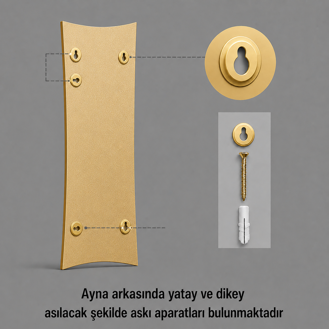 Modern Kavisli Boy Aynası 40x120 cm – Dalgalı Formlu Minimalist Dekoratif Duvar Aynası