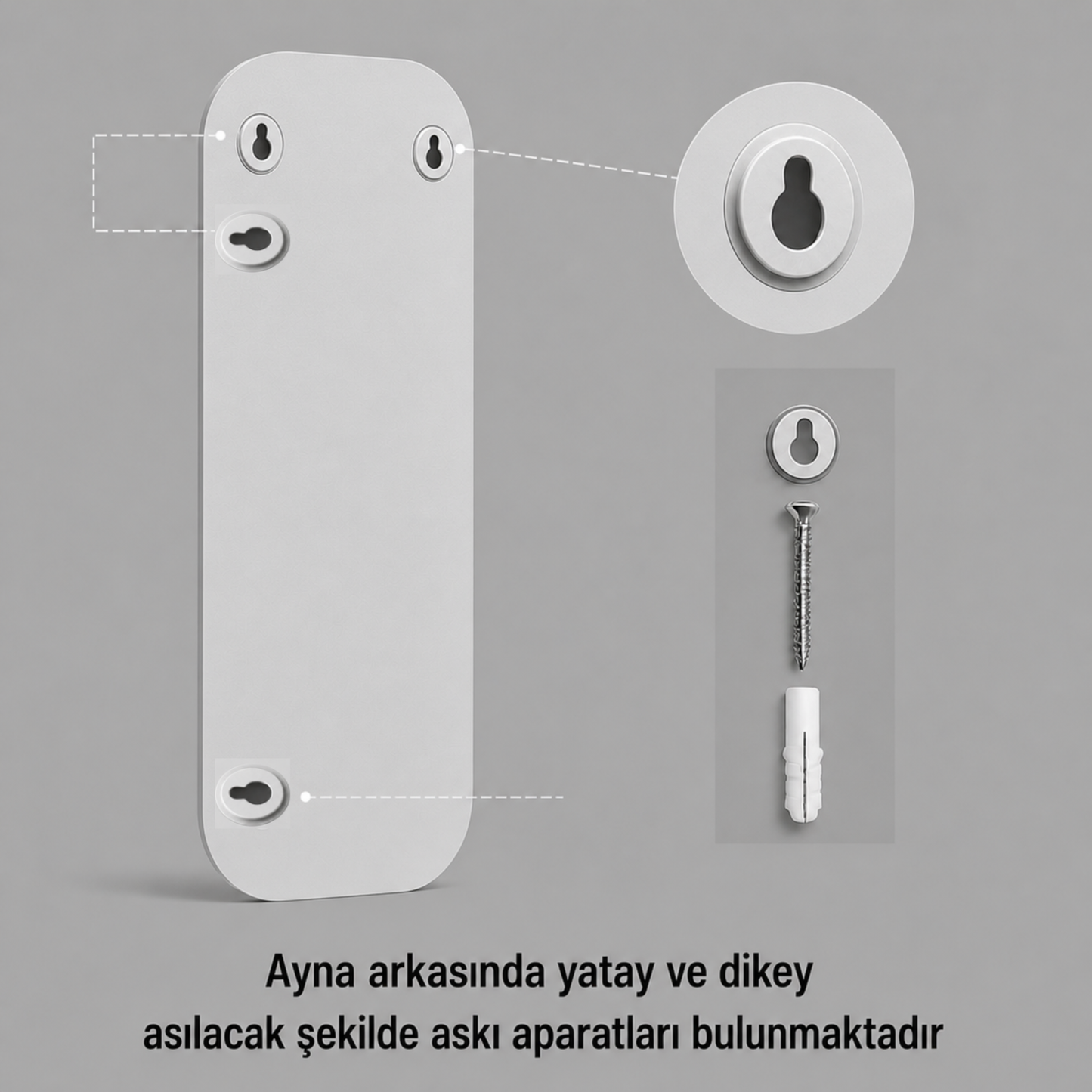 Modern Oval Boy Aynası 40x120 cm – Yuvarlak Hatlı Minimalist Dekoratif Duvar Aynası 2026 Trend